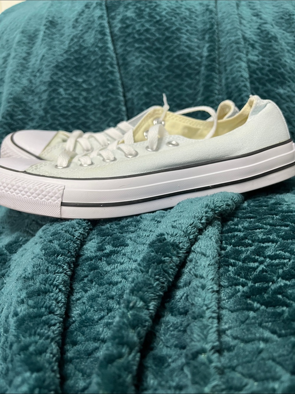 Converse Low Top Sneakers in Light Mint - Picture 2 of 2